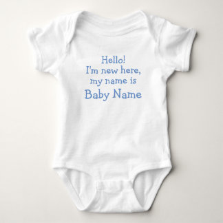 Hello! I'm new here, my name is - Personalised Baby Bodysuit