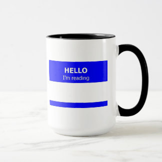 Hello I'm Reading Ringer Mug