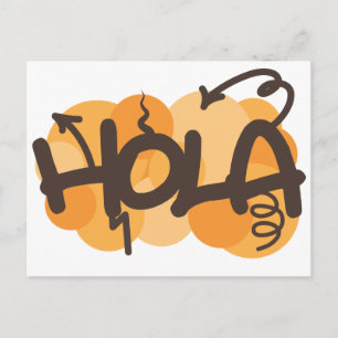 Hello in Spanish Postcard