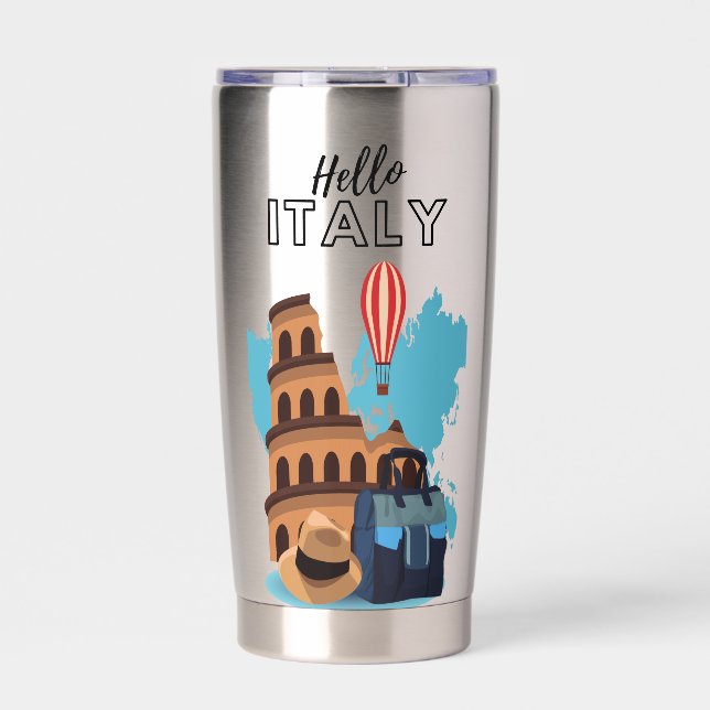 Hello Italy Insulated Tumbler (Front)
