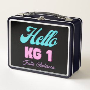 Hello KG1, Back To School Metal Lunch Box