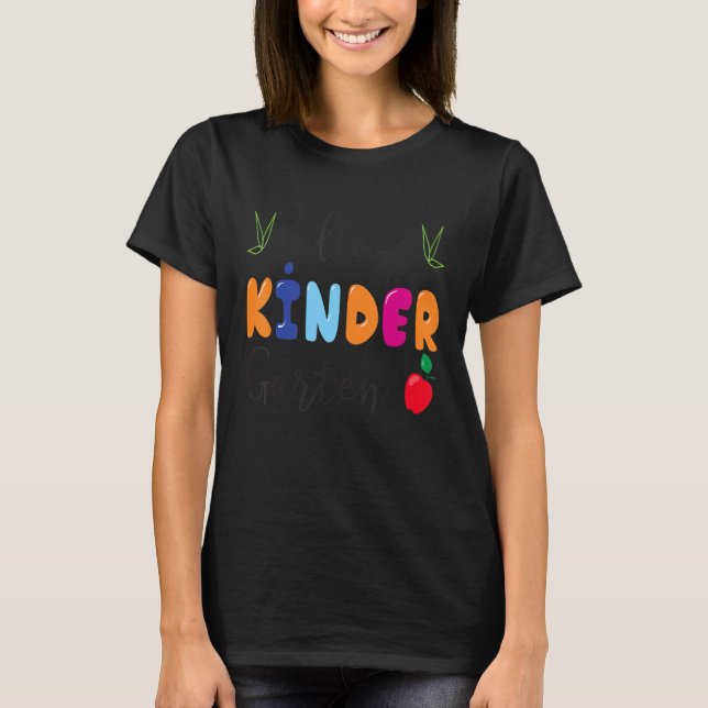 Hello Kinder Garten  Back To School T-Shirt (Front)