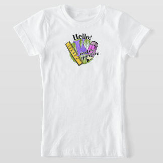 Hello Kinder Garten Grade Shirt, Back to School T-Shirt