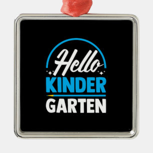 Hello Kinder Garten Metal Tree Decoration