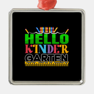 Hello Kinder Garten Metal Tree Decoration