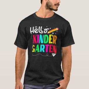 Hello Kindergarten Back To School Design T-Shirt