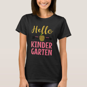 Hello Kindergarten Back To School Girls Teacher Cu T-Shirt