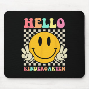 Hello Kindergarten Back To School Groovy Teacher S Mouse Mat