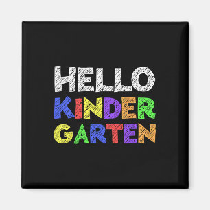 Hello Kindergarten Back To School Magnet