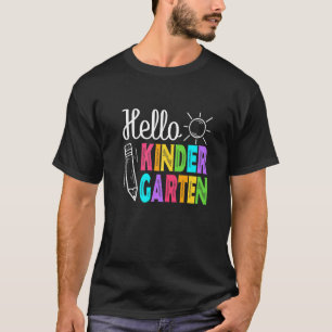 Hello Kindergarten Back To School Men Women Boy Gi T-Shirt