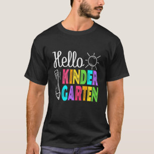 Hello Kindergarten Back To School Men Women Boy T-Shirt