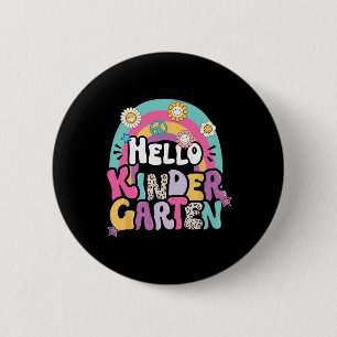 Hello Kindergarten Back To School Teacher Boy Girl 6 Cm Round Badge