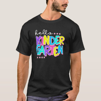 Hello Kindergarten Back To School Teacher Studen T-Shirt