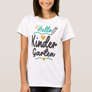Hello Kindergarten Back To School Teacher Student T-Shirt