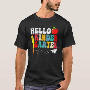 Hello Kindergarten Back To School Teacher Student  T-Shirt