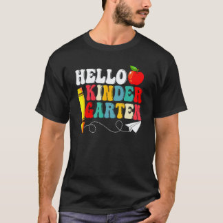 Hello Kindergarten Back To School Teacher Student  T-Shirt