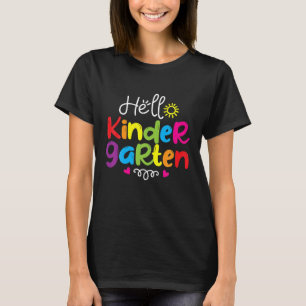 Hello Kindergarten Back To School Teacher Student T-Shirt