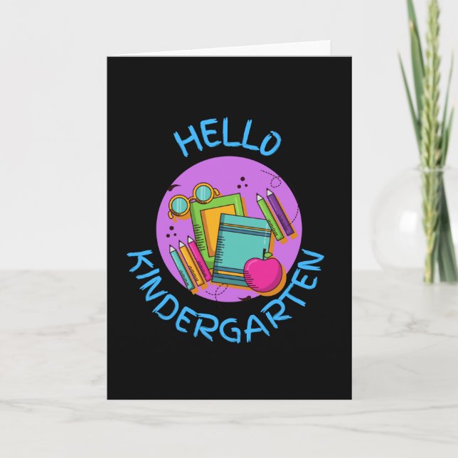 hello kindergarten card (Front)