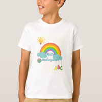 Hello Kindergarten Cute Rainbow Back to School