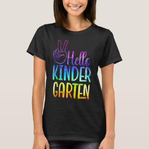 Hello Kindergarten First Day Of School Day Back To T-Shirt