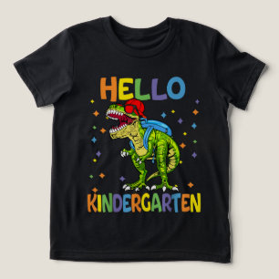Hello Kindergarten - First Day of School Kids Tri-Blend Shirt