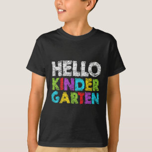 Hello Kindergarten Funny Back To School Student &a T-Shirt