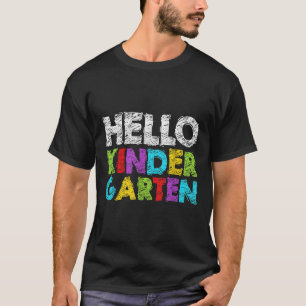 Hello Kindergarten Funny Back To School Student &a T-Shirt