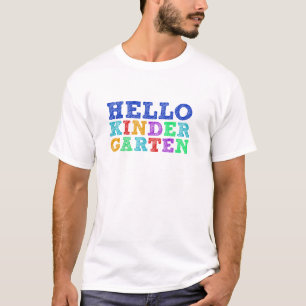 HELLO KINDERGARTEN Funny First Day Back to School T-Shirt