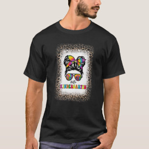 Hello Kindergarten Girl Kinder Tie Dye Hair Bleach T-Shirt