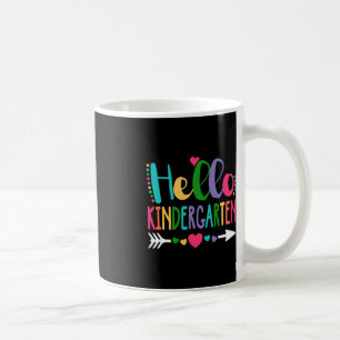 Hello Kindergarten Heart Teacher Student Back To S Coffee Mug