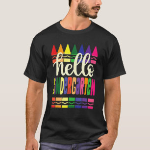 Hello Kindergarten Kids Team Kinder Back to School T-Shirt