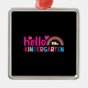 Hello Kindergarten Metal Tree Decoration