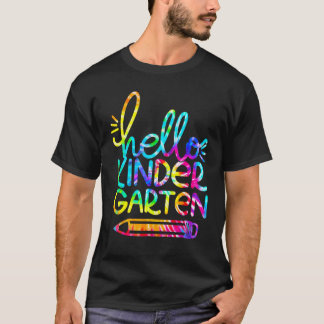 Hello Kindergarten Pencil Back To School Teacher K T-Shirt