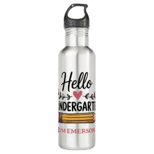 Hello Kindergarten Personalised Back To School 710 Ml Water Bottle