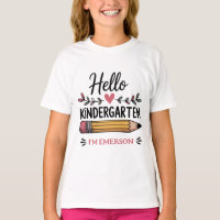 Hello Kindergarten Personalised Back To School