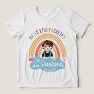 Hello Kindergarten - Personalised Shirt For Boy