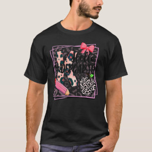 Hello Kindergarten Pink Leopard Back To School Leo T-Shirt