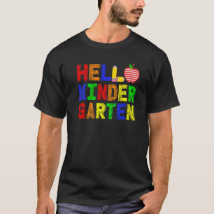 Hello Kindergarten Squad My First Day Of Kindergar T-Shirt