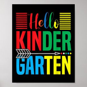 Hello Kindergarten Teacher Back To School Poster