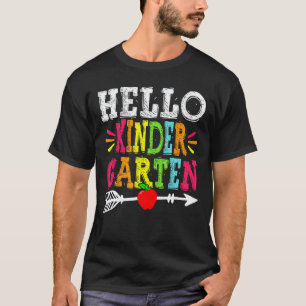 Hello Kindergarten Teacher Funny Back To School Gi T-Shirt