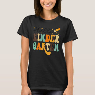 Hello Kindergarten Teacher Kids Back To School Ret T-Shirt