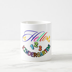 Hello Kindergarten Teacher Mug,Back to School gift Coffee Mug
