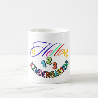 Hello Kindergarten Teacher Mug,Back to School gift Coffee Mug