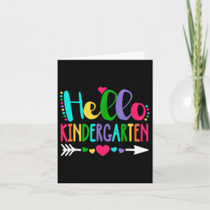 Hello Kindergarten Teacher Squad Kinder Back To Sc Card