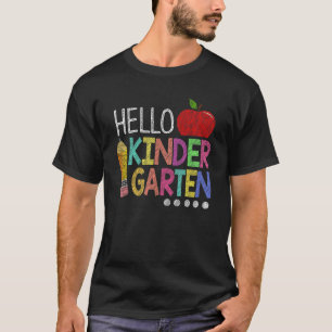 Hello Kindergarten Teacher Team Kindergarten Squa T-Shirt