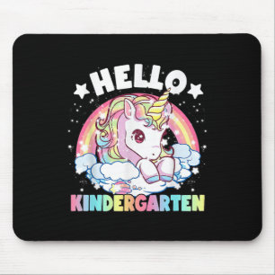 Hello Kindergarten Teacher Unicorn Back To School Mouse Mat