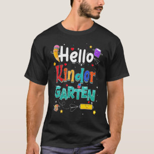 Hello Kindergarten Team Back To School Kindergarte T-Shirt