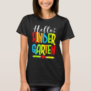 Hello Kindergarten Team Kinder  Back To School 202 T-Shirt