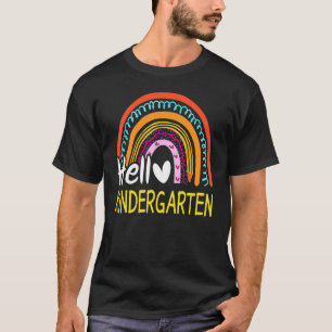Hello Kindergarten Team Kinder Back To School Rain T-Shirt