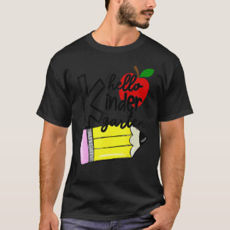 Hello Kindergarten Team Kinder Back To School Teac T-Shirt